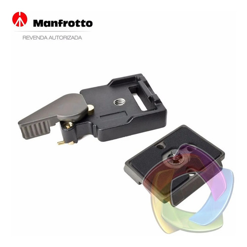 Imagem 2 de 6 de Manfrotto 323 - Engate Rápido Prato 200pl P Monopé Steadicam