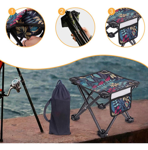 Hh Portes De Campamento Portable Silla Plegable Mini