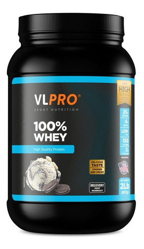 Proteína 100% Whey / 2 Lb / Vitamin Life Sabor Cookies & Cream