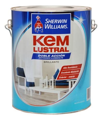 Sherwin Williams Doble acción Kem Lustral blanco brillante 0.5L