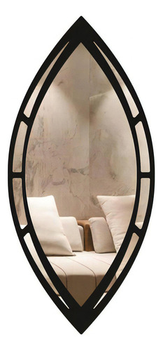 Espelho Decorativo Moldura Corpo Inteiro Perugia 60x131 Cor Da Moldura Preto