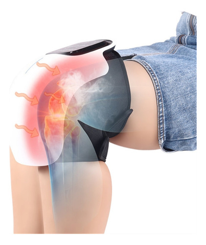 Masajeador De Rodilla Inalámbrico, La Vibración Alivia El Do Color Blanco