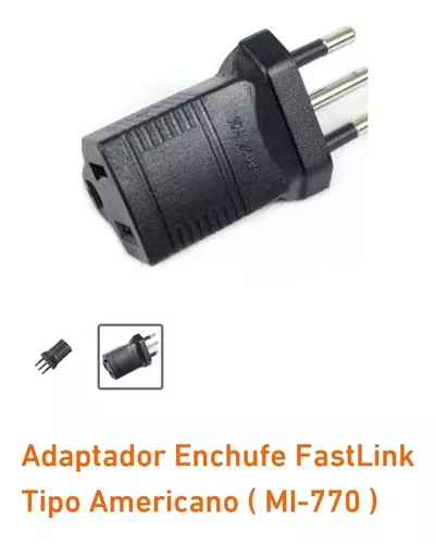 Adaptador de Enchufe Americano a Nacional de Caucho