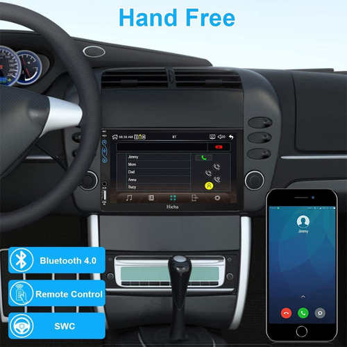 Hieha 7 En Coche Estéreo Compatible Con Apple Y Android Carp