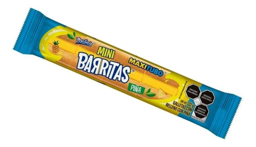 Galletas Barritas Maxitubo Mini Con Relleno Con Piña 222 G