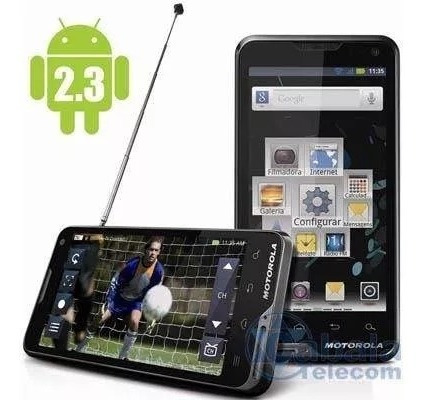 Smartphone Motorola Atrix Tv Xt682 Cinza Com Touch Quebrado