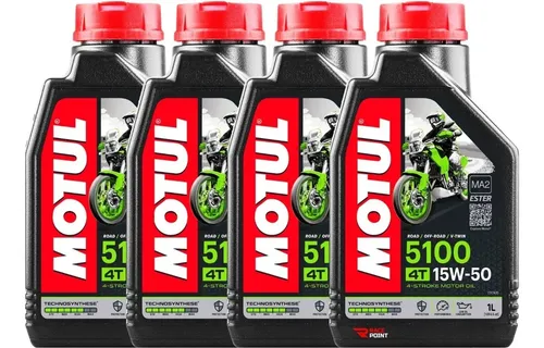 Motul 5100 Motoröl – 15W50, 4T, 2 Liter Für Motorräder & Roller