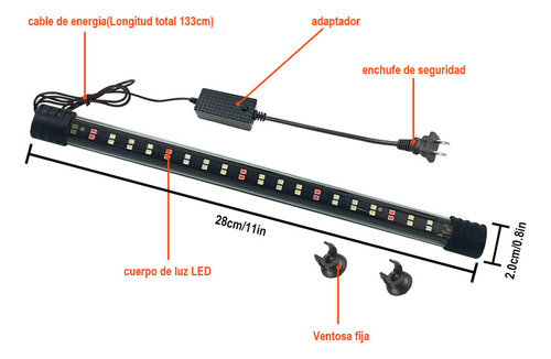 Naiwant Lámpara Para Peceras Miveni Acuarios Luces Led