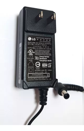 Adaptador De Corriente Original Para Pantalla LG 19v 0.84a