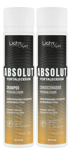 Kit Shampoo E Condicionador Absolut Fortalecedor-light Hair