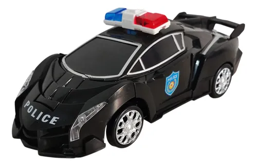 comprar Carro Policía Transformable Robot Luces Led Juguete Infantil