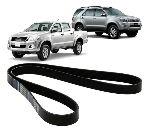 Imagem 1 de 6 de Correia 7pk1473 Sw4 Hilux 2.5 Turbo 3.0 16v 2005 A 2015