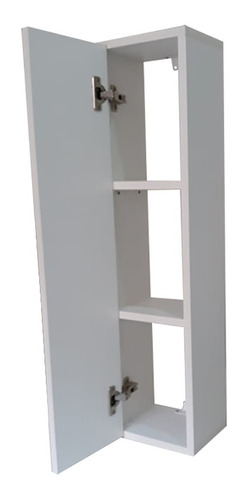 Armário 20x60x15cm Nicho C/ Porta Decorativo Branco 100% Mdf