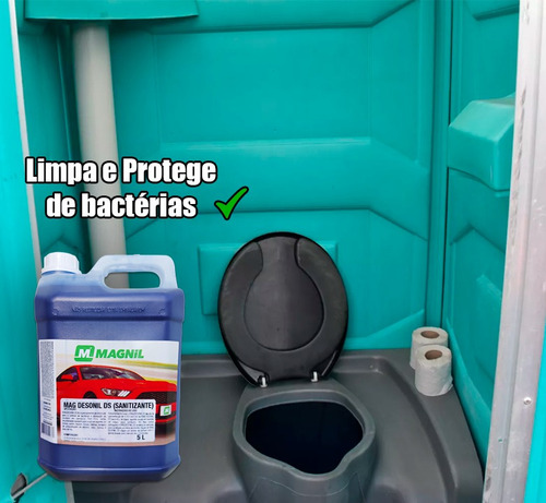 Desonil Roxo Desinfetante Limpador De Banheiro Químico 5 L