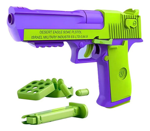 Pistola Juguete Desert Eagle Fidget Antiestrés Zanahoria 3d
