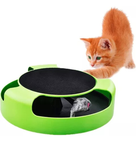 Juguete Para Gato Interactivo Con Atrapa Ratones