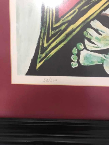 Litografía Original De Pablo Picasso Colección Domaine50/500