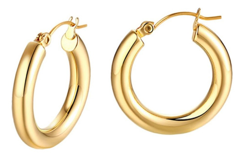 Brincos Bling Hoop Modernos Para Mulheres, Argolas Grossas D