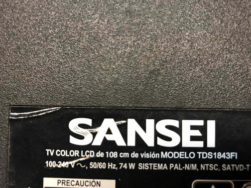 Placa T-con Sansei Tds1843fi , Leer Descripción !!!! (Usado)