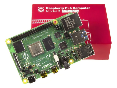 Raspberry Pi 4 Model B 2019 Quad Core 64 Bit Wifi Bt 4gb
