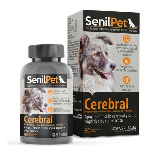 Senilpet Cerebral 60 Comp Perros Senior Raza Pequeña Tps