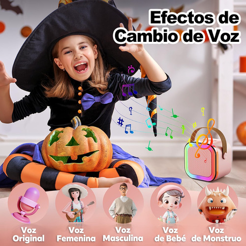 ..bocina Karaoke Infantil 2 Micrófonos Inalámbricos Para Niñ