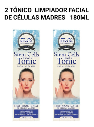 2 Tónico Limpiador Facial De Células Madres 180ml
