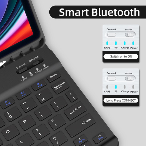 Funda De Teclado Para Galaxy Tab A9 Plus 11 Con Soporte Para