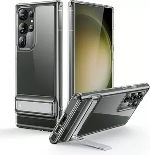 Funda Samsung Galaxy S23 Ultra, 3 Modos De Soporte - Clear