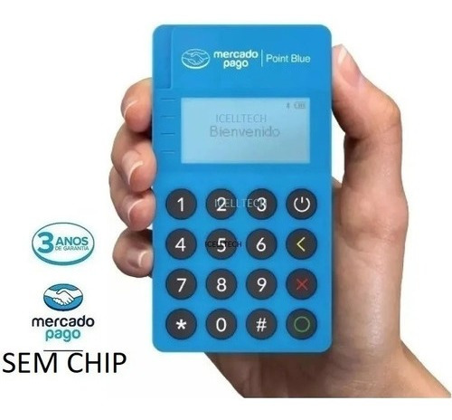 Imagem 1 de 8 de Maquininha Passa Cartão Com Chip Mini Point Maquina Credito