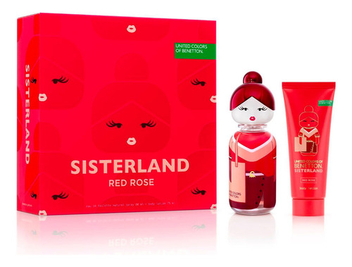 Perfume De Mujer Benetton Set Sisterland Red Rose Edt