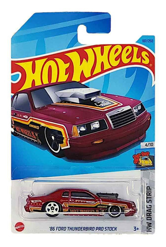 Hot Wheels '86 Ford Thunderbird Pro Stock Rojo 2023