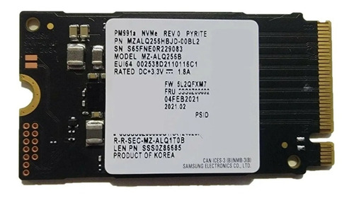 Disco Sólido Samsung Pm991a 256gb 2242 Mz-alq256b M.2 Csi