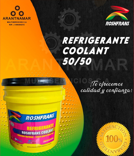 Paila De Refrigerante Coolant 50/50 Roshfran