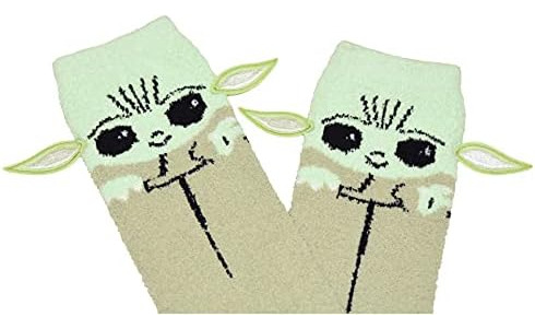 Calcetines Hyp Star Wars Para Hombre, Modelo Yoda Soft Fuzzy