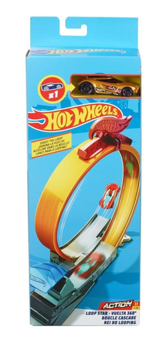 Hot Wheels Acrobacias Rei Do Looping E Carrinho Mattel Fwm85