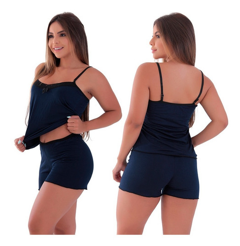 Imagem 2 de 4 de Kit 3 Baby Doll Vivi Pijamas Short Doll Promoção Estampados