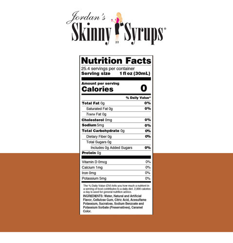 Pack 6 Jordan Skinny Syrups Vanilla Jarabe Café