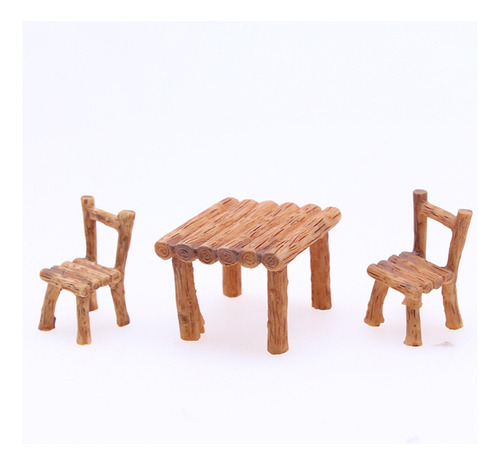Juego De Escritorio Y Silla En Miniatura Para Casa De
