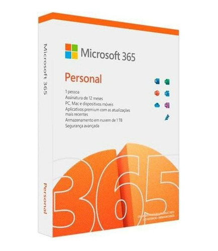 Microsoft Office 365 Personal 1 Usuário (box) Qq2-01386