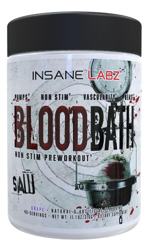 Pre Entreno Blood Bath Saw Series Insane Labz 30 Serv Mer En