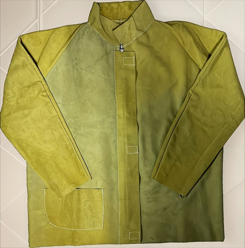 Campera Para Soldador Cuero Descarne Xl Amarillo Xl