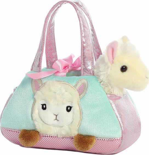 Peluche Aurora. Fancy Pals. Bolso Con Peluche Llama