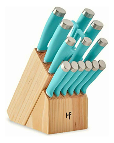 Hampton Forge Epicure True Aqua Juego De Cuchillos (15