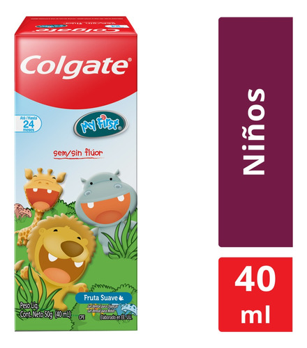 Gel Dental Colgate Sin Fluor Niños 0-2 Años X 40ml