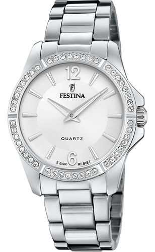 Reloj Festina Mujer F20593/1 Acero Con Piedras