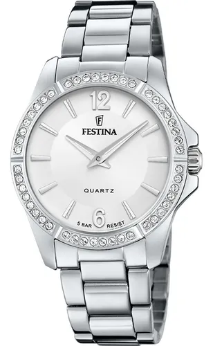 Reloj Festina Mujer F20593/1 Acero Con Piedras