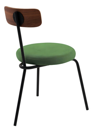Cadeira Para Sala De Jantar Ego Verde/preto Di