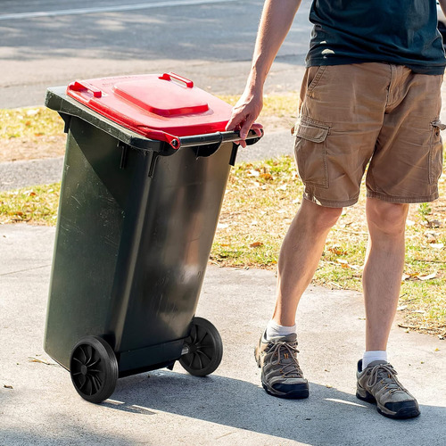Ultechnovo 1 Juego De Botes De Basura, Ruedas Con Ejes Hueco