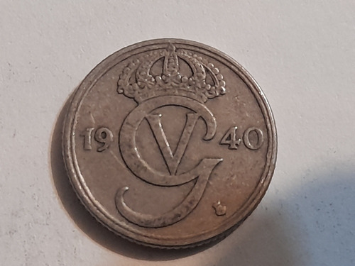 Moneda Suecia 25 Ore 1940(x523.